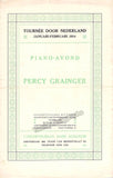 Grainger, Percy - Concert Program Amsterdam 1914