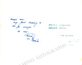 Cushing, Peter - Ryan, Helen - Double Signed Photograph