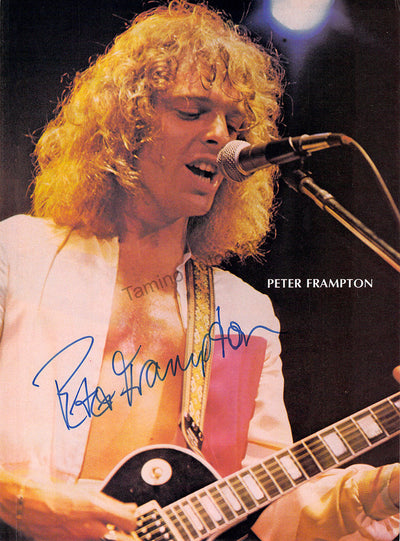 Frampton, Peter - Signed Magazine Page
