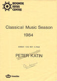 Katin, Peter - Signed Program 1984