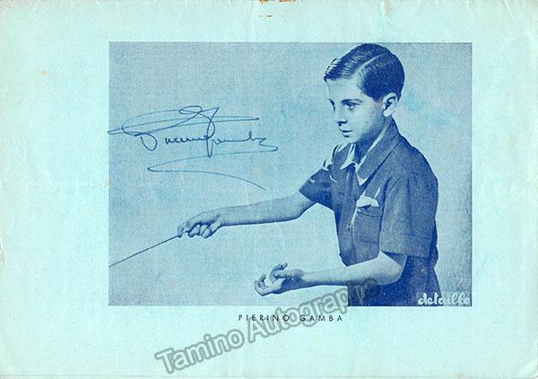 Gamba, Pierino - Signed Program Lisbon 1948