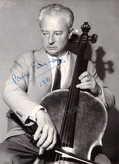 Fournier, Pierre - Signed Photograph 1981