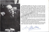 Monteux, Pierre - Signed Program London 1961