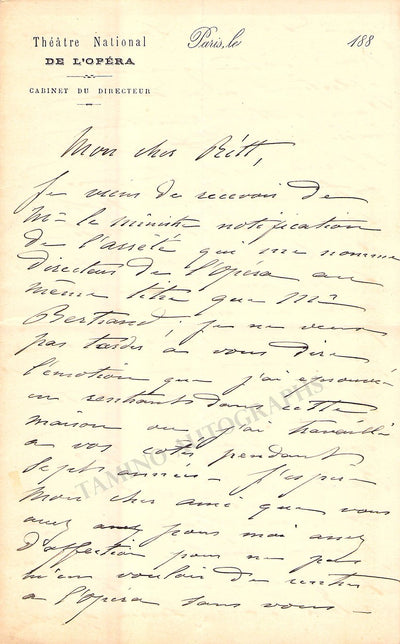 Gailhard, Pierre - Autograph Letters Signed