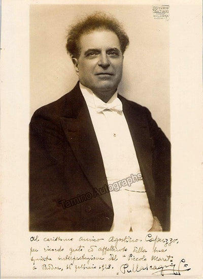 Mascagni, Pietro - Signed Photo 1928