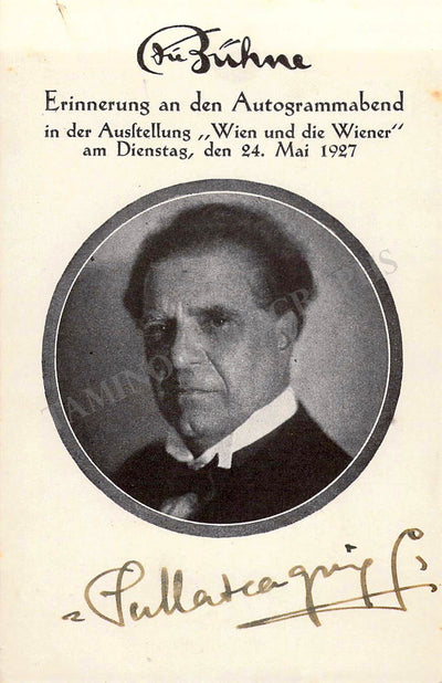 Mascagni, Pietro - Signed Photograph 1927