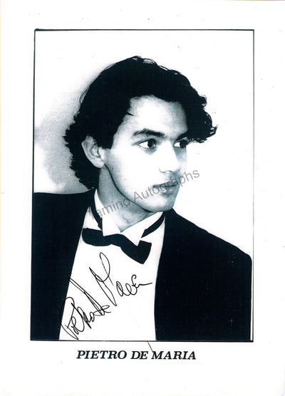 De Maria, Pietro - Signed Photograph
