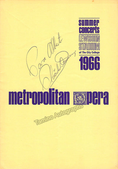 Domingo, Placido - MacNeil, Cornell - Signed Program 1966