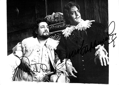 Domingo, Placido - Cappuccilli, Piero - Double Signed Photograph in Rigoletto