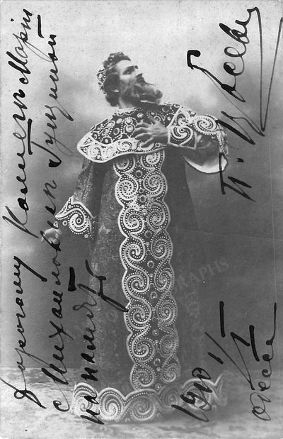 Tsessevich, Platon - Signed Photo in Boris Godunov 1910