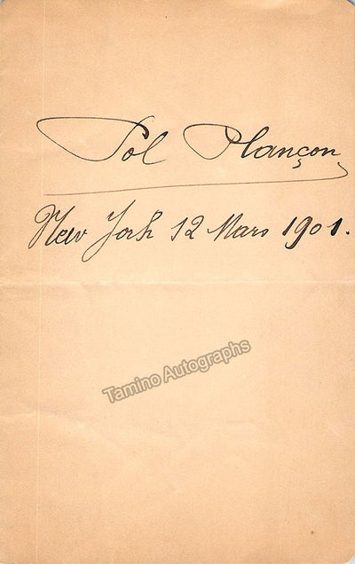 Plancon, Pol - Signed Album Page 1901