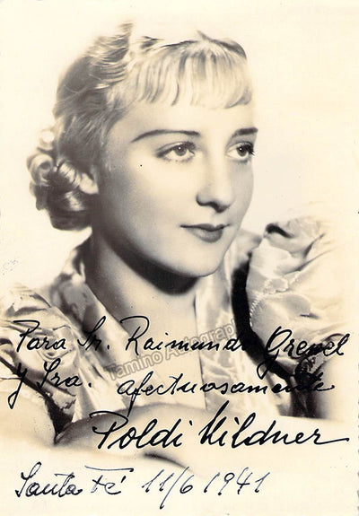 Mildner, Poldi - Signed Photograph 1941