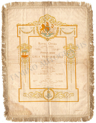 Royal Opera House - Silk Gala Program 1908