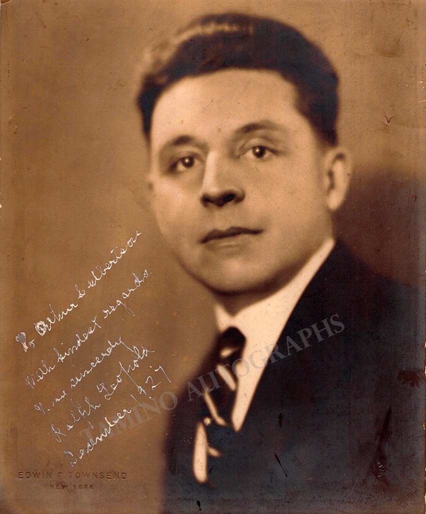 Leopold, Ralph - Signed Photo 1927