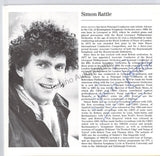 Rattle, Simon - Signed Program Leeds 1984