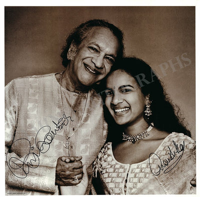 Shankar, Ravi & Anoushka - Double Signed Poster