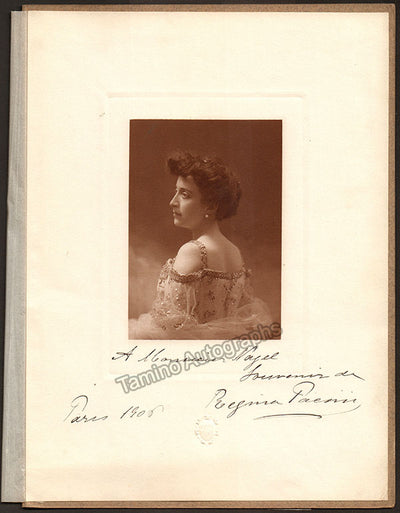 Pacini, Regina - Signed Photograph 1906