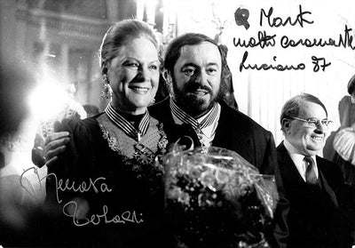 Tebaldi, Renata - Pavarotti, Luciano - Double Signed Photograph