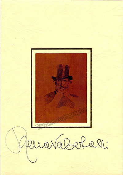 Tebaldi, Renata - Signed Verdi Chromolithograph