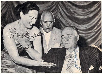 Gigli, Beniamino - Tebaldi, Renata - Double Signed Photo 1957