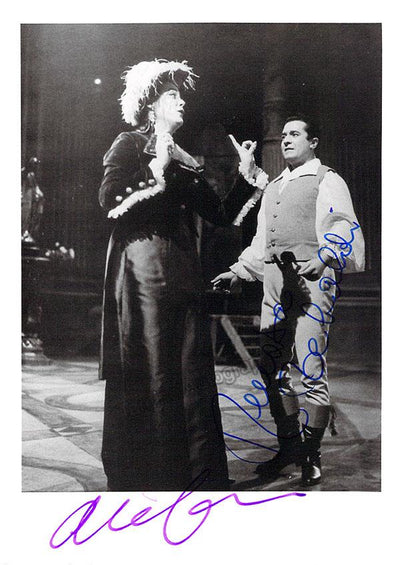 Tebaldi, Renata - Di Stefano, Giuseppe - Double Signed Photo in Tosca