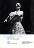 Tebaldi, Renata - Signed Program Zurich Tonhalle