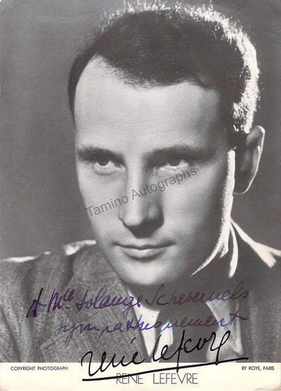 Lefevre, Rene - Signed Photograph