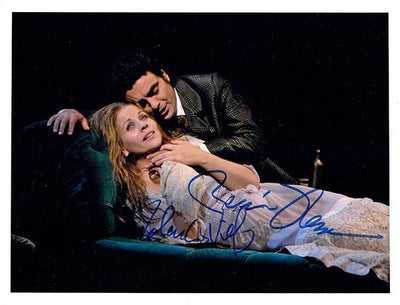 Fleming, Renee - Villazon, Rolando - Double Signed Photo in Traviata