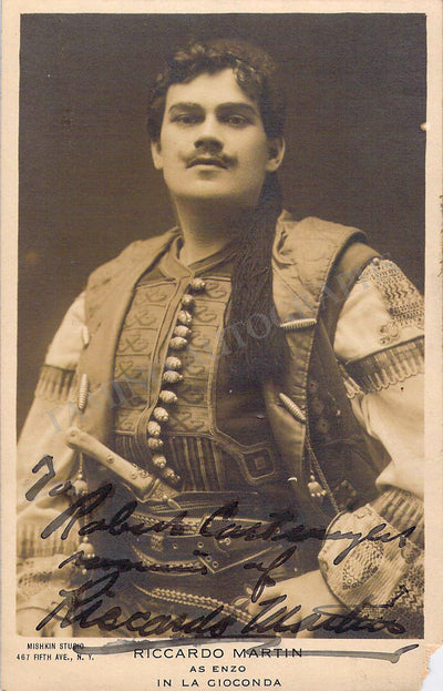 Martin, Riccardo - Signed Photograph in La Gioconda