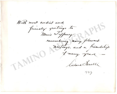 Bonelli, Richard - Signed Album Page