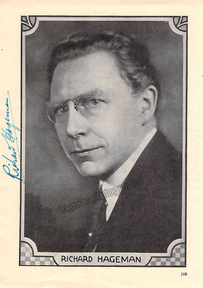 Hageman, Richard - Signed Photograph