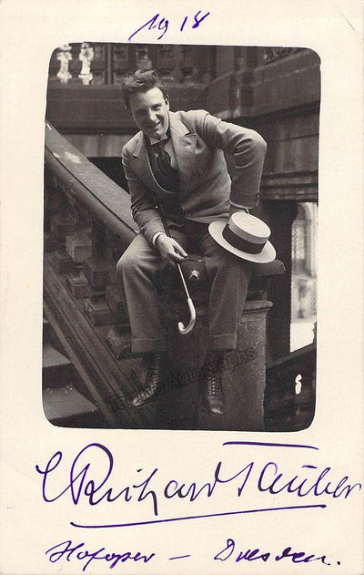 Tauber, Richard - Signed Photo 1918