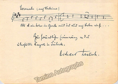Trunk, Richard - Autograph Music Quote Signed