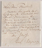 Wagner, Richard - Autograph Letter Signed