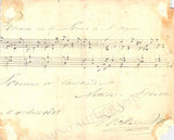 Hol, Richard - Autograph Music Quote Signed 1853