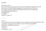 Wagner, Richard - Autograph Letter Signed 1870 + Photo