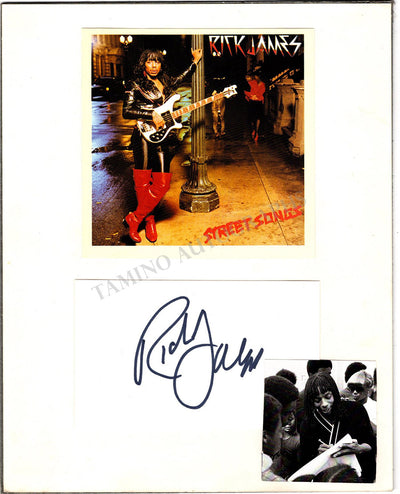 James, Rick - Signed Page