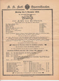 Hof-Operntheater Vienna - Set of 7 Playbills 1891-1903
