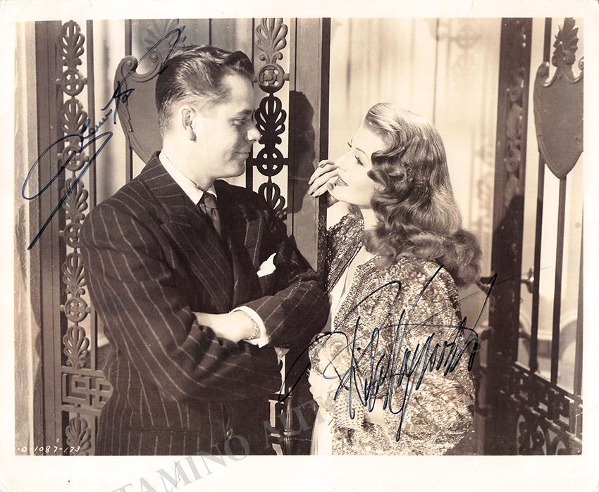Hayworth, Rita - Ford, Glenn - Double Signed Photo in "Gilda"