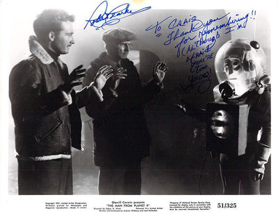 Clarke, Robert - Signed Photo in "The Man from Planet X"