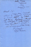 Hichens, Robert - Autograph Note Signed 1912