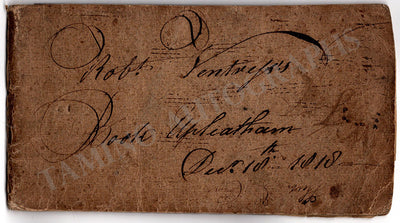 Robert Ventress' Music Book 1822