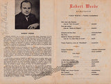 Weede, Robert - Signed Program Havana 1945