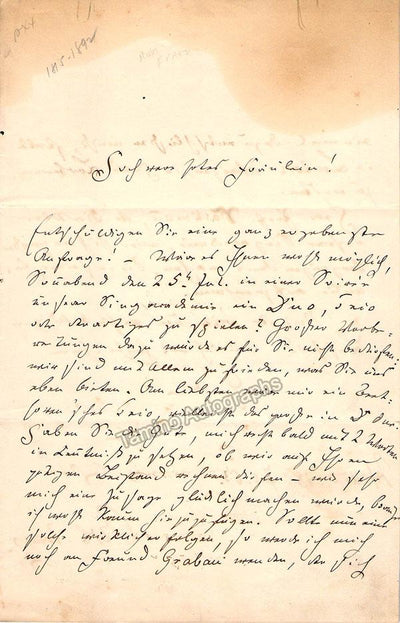 Franz, Robert - Autograph Letter Signed 1863
