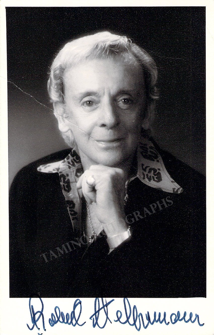 Helpmann, Robert Signed Photo Authentic Guaranteed Tamino