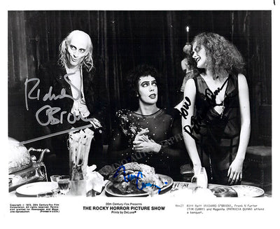 Curry, Tim - O'Brien, Richard - Quinn, Patricia - Triple Signed Photograph