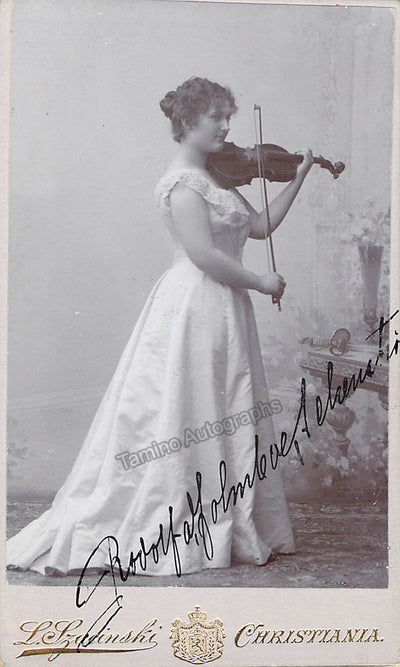 Holmboe-Schenstrom, Rodolfa - Signed Mini-Cabinet Photo + Unsigned Cabinet Photo