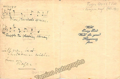 Quilter, Roger - Autograph Music Quote