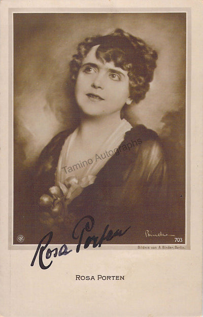 Porten, Rosa - Signed Photograph