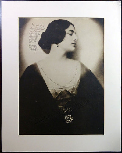 Large photograph as herself